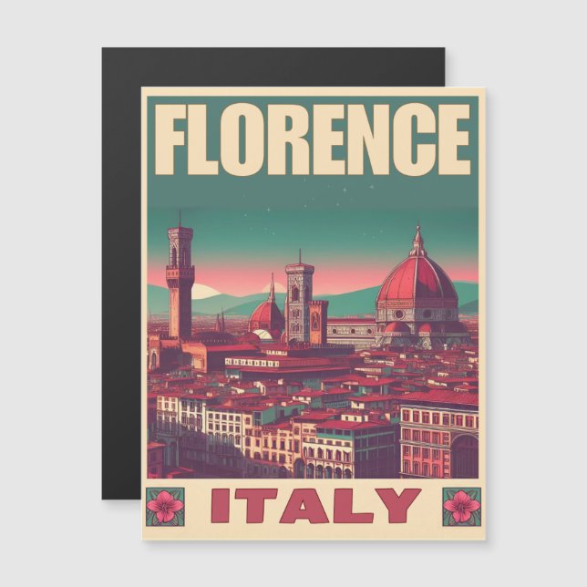 レトロフィレンツェ、フィレンツェイタリア旅行ギフト (正面/裏面)