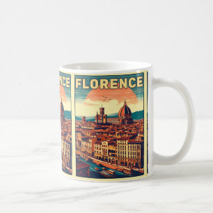 レトロフィレンツェ、フィレンツェイタリア旅行ギフト コーヒーマグカップ