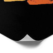 レトロフィールドホッケーゲーム選手、フィールドホッケースポーツ ポスター (角)