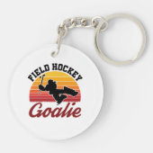 レトロフィールドホッケーゴアリー選手 キーホルダー (裏面)