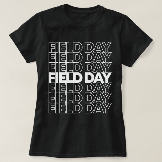 レトロフィールド日付1 Tシャツ (デザイン正面)