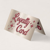 レトロフェイクアイシャドパレット折りロイヤリティカード 名刺 (正面)