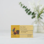 レトロフェイクロースターカスタムウッド名刺 名刺 (スタンド正面)