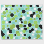 レトロフェスティバル水玉模様包装紙 ラッピングペーパー (フラット)