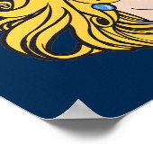 レトロフェミおもしろいニストポップ・アートのアートアンチ家父長制 ポスター (角)