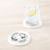 レトロフェミニストユーモアのコースター コースター (側面)