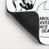 レトロフェミニストユーモアの口 マウスパッド (コーナー)