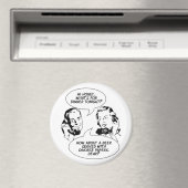 レトロフェミニストユーモア磁石 マグネット (インサイチュ (食洗機))