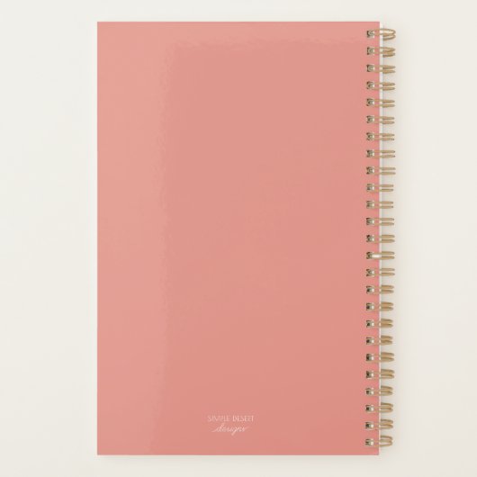 レトロフェミニンカレンダープランナーの発生日（任意） プランナー手帳 (裏面)