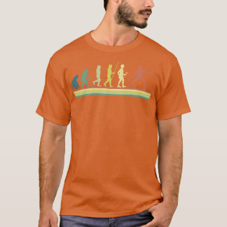 レトロフェンシング進化 Tシャツ