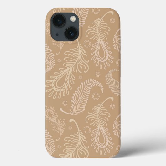 レトロフェータ淡い色のーパターン Case-Mate iPhoneケース (裏面)
