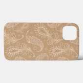 レトロフェータ淡い色のーパターン Case-Mate iPhoneケース (裏面 (横))