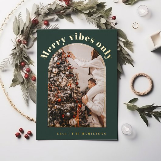 レトロフォイルクリスマスカード |ビメリーーブ専用カード 箔シーズンカード