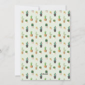 レトロフォトカクタスデザートクリスマスカード シーズンカード (裏面)