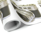 レトロフォトカメラモチーフ ラッピングペーパー (ロールコーナー)