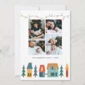 レトロフォトクリスマスホリデーカード シーズンカード (裏面)