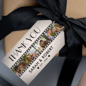 レトロフォトコラージフィルムストリップありがとうござ結婚う ギフトタグ