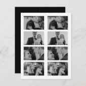 レトロフォトブックマーク日付の保存招待状 インビテーションポストカード