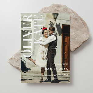 レトロフォトマガ結婚ジン 招待状