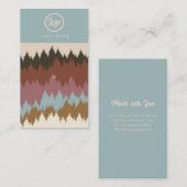 レトロフォレストのピンジュエリーロゴ名刺 名刺 (正面/裏面)