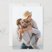 レトロフォレストグリーン日付カードの保存 セーブザデート (裏面)