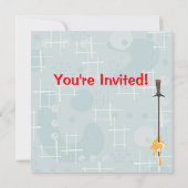 レトロフォンデュパーティの招待状 招待状 (裏面)