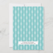 レトロフォンデュパーティー誕生日招待状 招待状 (裏面)