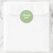レトロフォントが可愛いサンキューの結婚式用グッズ ラウンドシール (バッグ)