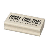 レトロフォントのクリスマス 名前入り ラバースタンプ (スタンプ)