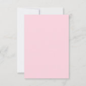 レトロフォントオレンジとピンク結婚モダンズ サンキューカード (裏面)