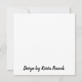 レトロフォントハッピーバースデーシスターカラフル カード (裏面)