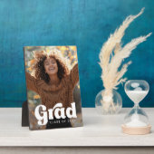 レトロフォントフルフォト卒業 フォトプラーク (側面)