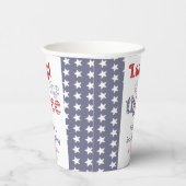 レトロフォントランド三歳のパーティー 紙コップ (右)