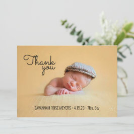 レトロフォント写真ありがとうご注意 招待状