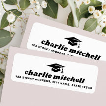 レトロフォント目盛りキャップホワイト差出人住所