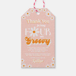 レトロフォーエバーグルービーガールズ4th誕生日 ギフトタグ