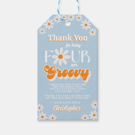 レトロフォーエバーグルービーボーイズ4歳の誕生日 ギフトタグ