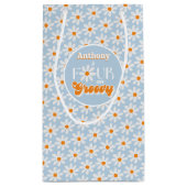 レトロフォーエバーグルービーボーイズ4歳の誕生日 スモールペーパーバッグ (裏面)