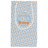 レトロフォーエバーグルービーボーイズ4歳の誕生日 スモールペーパーバッグ (正面)