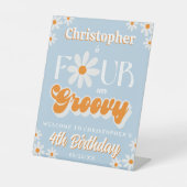 レトロフォーエバーグルービーボーイズ4thバースデーウェルカム 台座サイン (正面)