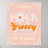 レトロフォーエバーGroovy女の子4th誕生日へようこそ ポスター (正面)