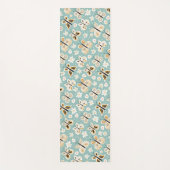 レトロフォークアートバタフライ ヨガマット (正面)