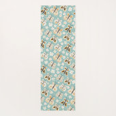 レトロフォークアートバタフライ ヨガマット (裏面)