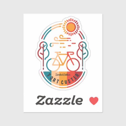 レトロフォートカスターバイクトレイル シール (シート)