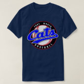 レトロフォートワースCATSベースボールTシャツ1 Tシャツ (デザイン正面)