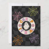 レトロフカスポカスハロウィーン誕生日 招待状 (裏面)