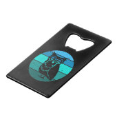 レトロフクロウ クレジットカード栓抜き (正面アングル)