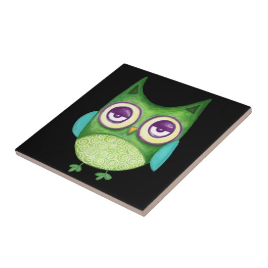 レトロフクロウ タイル (側面)