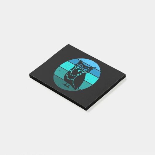 レトロフクロウ ポストイット (アングル)