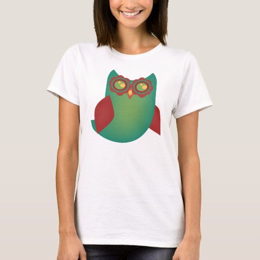レトロフクロウ Tシャツ (正面)